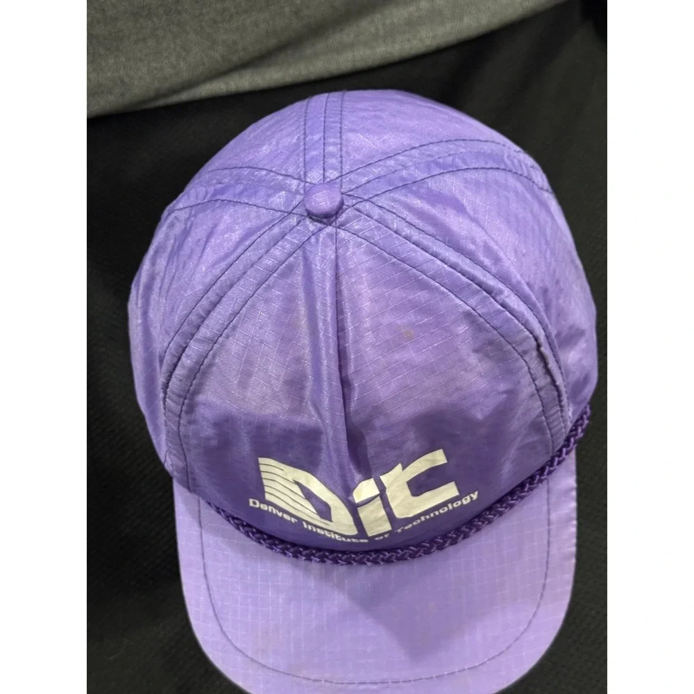 VTG Sportcap Supreme Hat Men One Size Purple Denver Institute of Technology Cap